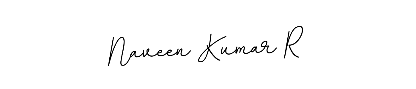 Make a beautiful signature design for name Naveen Kumar R. With this signature (BallpointsItalic-DORy9) style, you can create a handwritten signature for free. Naveen Kumar R signature style 11 images and pictures png