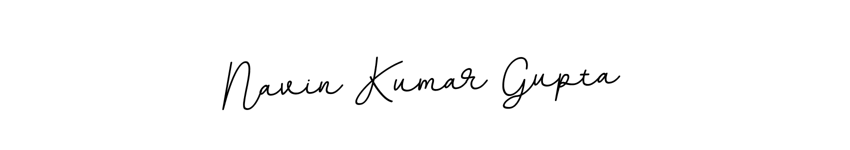 Make a beautiful signature design for name Navin Kumar Gupta. With this signature (BallpointsItalic-DORy9) style, you can create a handwritten signature for free. Navin Kumar Gupta signature style 11 images and pictures png