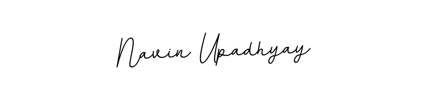 Create a beautiful signature design for name Navin Upadhyay. With this signature (BallpointsItalic-DORy9) fonts, you can make a handwritten signature for free. Navin Upadhyay signature style 11 images and pictures png