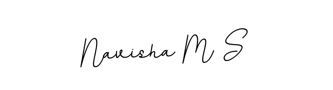 Also we have Navisha M S name is the best signature style. Create professional handwritten signature collection using BallpointsItalic-DORy9 autograph style. Navisha M S signature style 11 images and pictures png