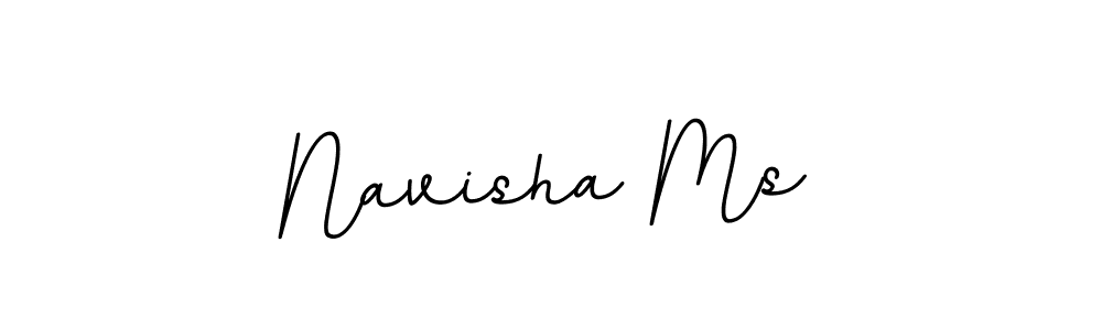 Make a beautiful signature design for name Navisha Ms. With this signature (BallpointsItalic-DORy9) style, you can create a handwritten signature for free. Navisha Ms signature style 11 images and pictures png