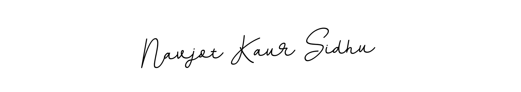 Create a beautiful signature design for name Navjot Kaur Sidhu. With this signature (BallpointsItalic-DORy9) fonts, you can make a handwritten signature for free. Navjot Kaur Sidhu signature style 11 images and pictures png