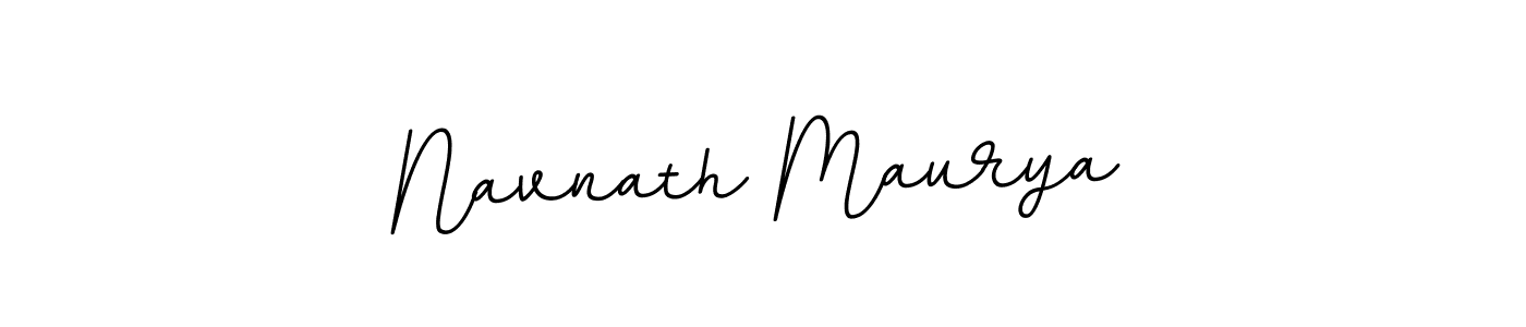 Use a signature maker to create a handwritten signature online. With this signature software, you can design (BallpointsItalic-DORy9) your own signature for name Navnath Maurya. Navnath Maurya signature style 11 images and pictures png