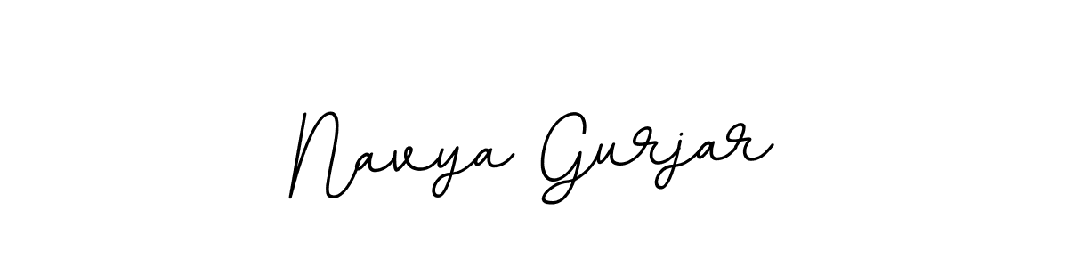 It looks lik you need a new signature style for name Navya Gurjar. Design unique handwritten (BallpointsItalic-DORy9) signature with our free signature maker in just a few clicks. Navya Gurjar signature style 11 images and pictures png