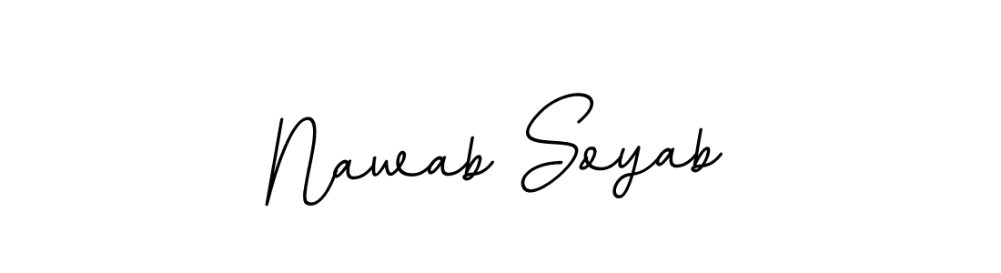 Similarly BallpointsItalic-DORy9 is the best handwritten signature design. Signature creator online .You can use it as an online autograph creator for name Nawab Soyab. Nawab Soyab signature style 11 images and pictures png