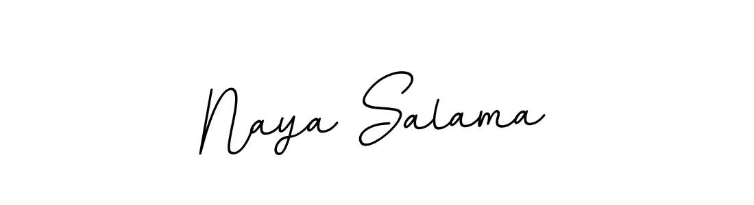 Similarly BallpointsItalic-DORy9 is the best handwritten signature design. Signature creator online .You can use it as an online autograph creator for name Naya Salama. Naya Salama signature style 11 images and pictures png