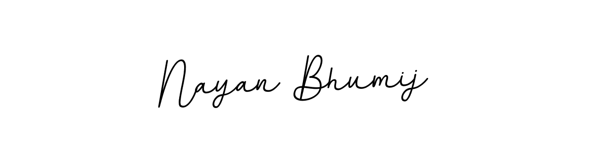 Make a beautiful signature design for name Nayan Bhumij. With this signature (BallpointsItalic-DORy9) style, you can create a handwritten signature for free. Nayan Bhumij signature style 11 images and pictures png