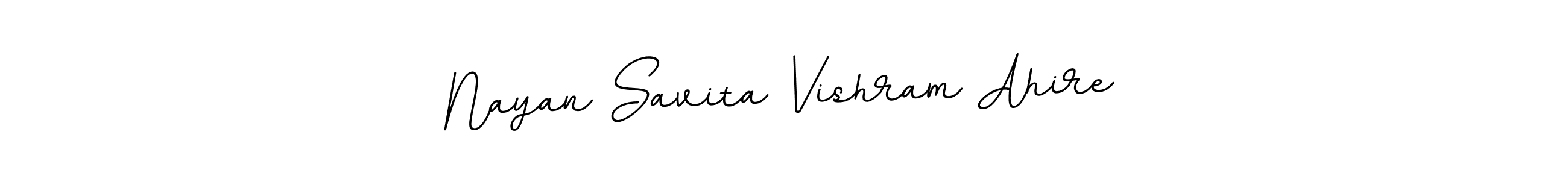 Create a beautiful signature design for name Nayan Savita Vishram Ahire. With this signature (BallpointsItalic-DORy9) fonts, you can make a handwritten signature for free. Nayan Savita Vishram Ahire signature style 11 images and pictures png