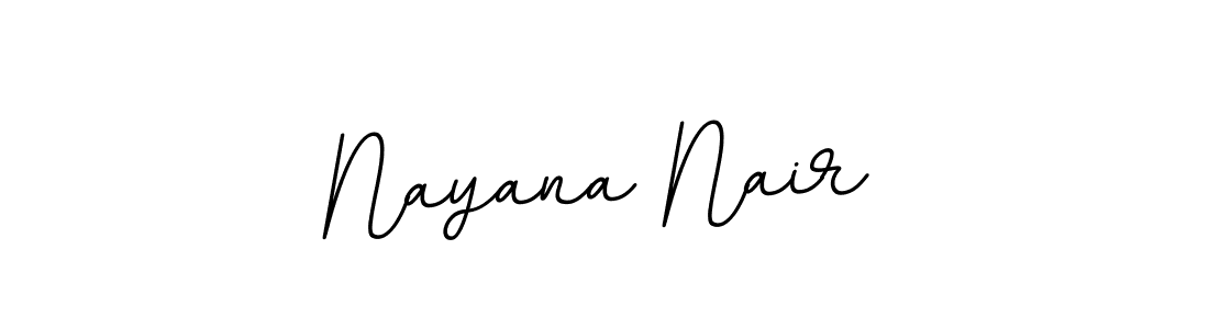 Make a beautiful signature design for name Nayana Nair. With this signature (BallpointsItalic-DORy9) style, you can create a handwritten signature for free. Nayana Nair signature style 11 images and pictures png