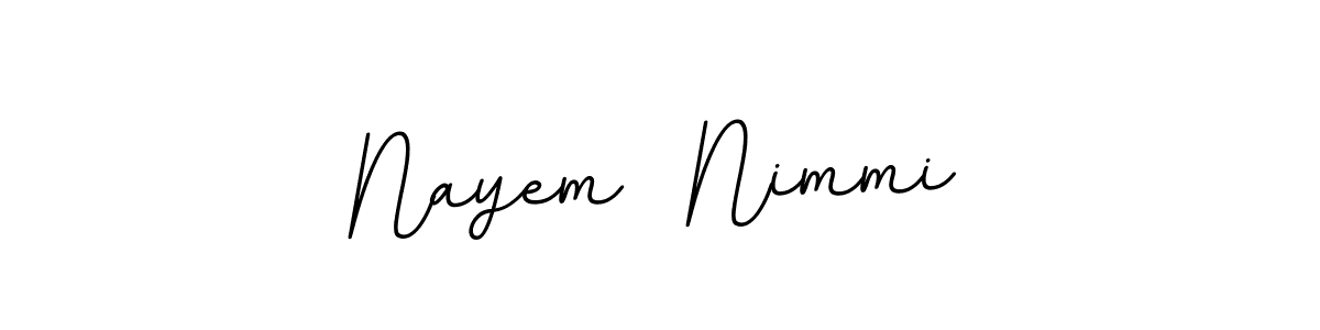 Also we have Nayem  Nimmi name is the best signature style. Create professional handwritten signature collection using BallpointsItalic-DORy9 autograph style. Nayem  Nimmi signature style 11 images and pictures png