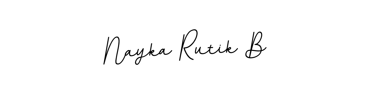 Make a beautiful signature design for name Nayka Rutik B. Use this online signature maker to create a handwritten signature for free. Nayka Rutik B signature style 11 images and pictures png