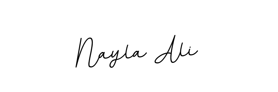 Use a signature maker to create a handwritten signature online. With this signature software, you can design (BallpointsItalic-DORy9) your own signature for name Nayla Ali. Nayla Ali signature style 11 images and pictures png