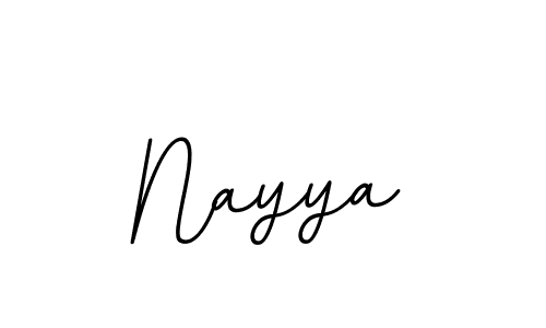 Make a beautiful signature design for name Nayya. With this signature (BallpointsItalic-DORy9) style, you can create a handwritten signature for free. Nayya signature style 11 images and pictures png