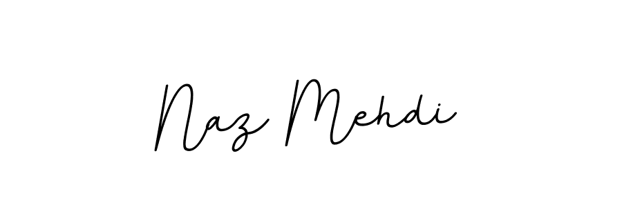 Design your own signature with our free online signature maker. With this signature software, you can create a handwritten (BallpointsItalic-DORy9) signature for name Naz Mehdi. Naz Mehdi signature style 11 images and pictures png