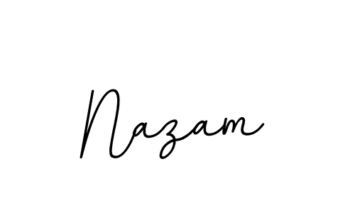 It looks lik you need a new signature style for name Nazam. Design unique handwritten (BallpointsItalic-DORy9) signature with our free signature maker in just a few clicks. Nazam signature style 11 images and pictures png