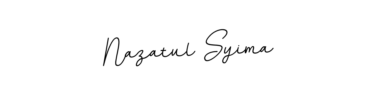 Create a beautiful signature design for name Nazatul Syima. With this signature (BallpointsItalic-DORy9) fonts, you can make a handwritten signature for free. Nazatul Syima signature style 11 images and pictures png