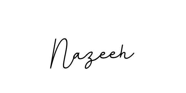 Design your own signature with our free online signature maker. With this signature software, you can create a handwritten (BallpointsItalic-DORy9) signature for name Nazeeh. Nazeeh signature style 11 images and pictures png