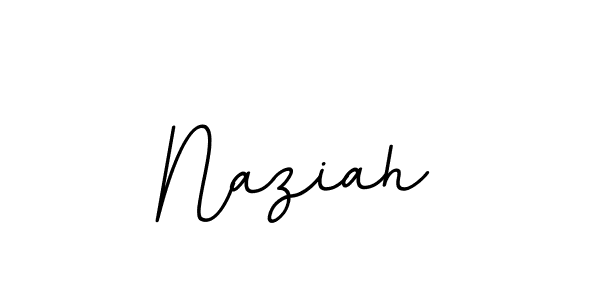 How to make Naziah name signature. Use BallpointsItalic-DORy9 style for creating short signs online. This is the latest handwritten sign. Naziah signature style 11 images and pictures png