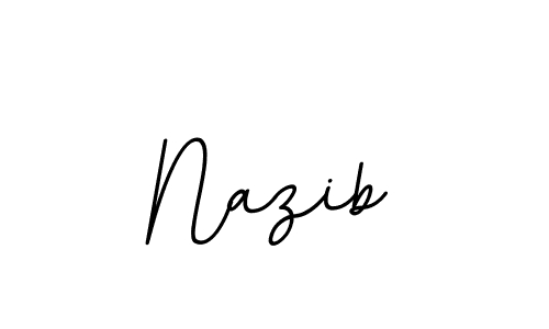 Design your own signature with our free online signature maker. With this signature software, you can create a handwritten (BallpointsItalic-DORy9) signature for name Nazib. Nazib signature style 11 images and pictures png