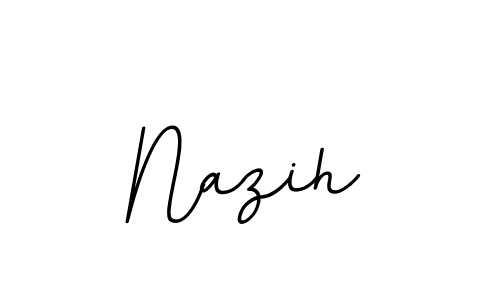 Use a signature maker to create a handwritten signature online. With this signature software, you can design (BallpointsItalic-DORy9) your own signature for name Nazih. Nazih signature style 11 images and pictures png