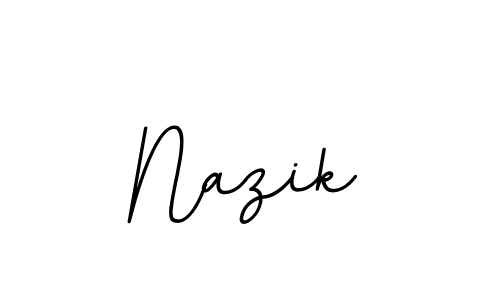 You should practise on your own different ways (BallpointsItalic-DORy9) to write your name (Nazik) in signature. don't let someone else do it for you. Nazik signature style 11 images and pictures png