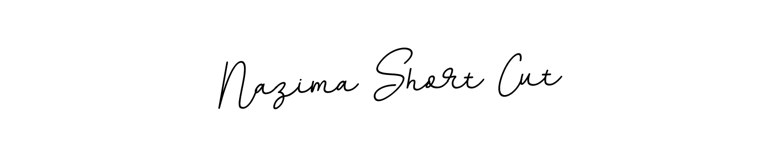 if you are searching for the best signature style for your name Nazima Short Cut. so please give up your signature search. here we have designed multiple signature styles  using BallpointsItalic-DORy9. Nazima Short Cut signature style 11 images and pictures png