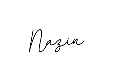 Design your own signature with our free online signature maker. With this signature software, you can create a handwritten (BallpointsItalic-DORy9) signature for name Nazin. Nazin signature style 11 images and pictures png