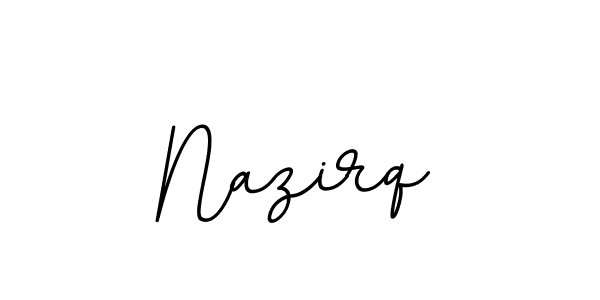 Design your own signature with our free online signature maker. With this signature software, you can create a handwritten (BallpointsItalic-DORy9) signature for name Nazirq. Nazirq signature style 11 images and pictures png