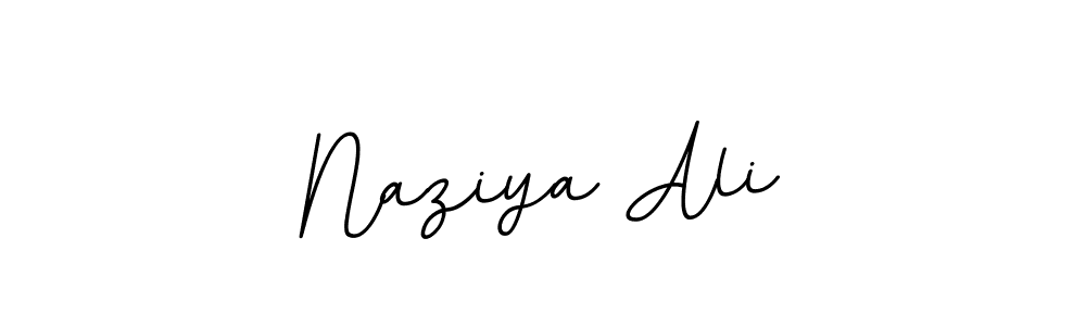 How to make Naziya Ali name signature. Use BallpointsItalic-DORy9 style for creating short signs online. This is the latest handwritten sign. Naziya Ali signature style 11 images and pictures png
