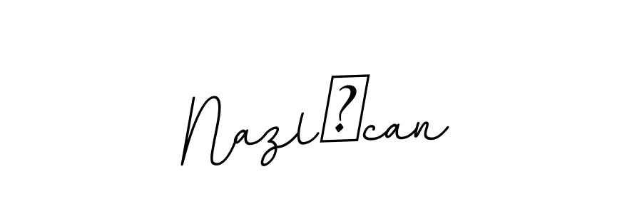 It looks lik you need a new signature style for name Nazlıcan. Design unique handwritten (BallpointsItalic-DORy9) signature with our free signature maker in just a few clicks. Nazlıcan signature style 11 images and pictures png