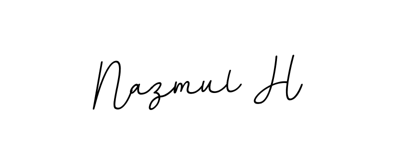 Here are the top 10 professional signature styles for the name Nazmul H. These are the best autograph styles you can use for your name. Nazmul H signature style 11 images and pictures png