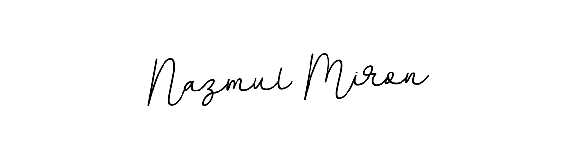 Use a signature maker to create a handwritten signature online. With this signature software, you can design (BallpointsItalic-DORy9) your own signature for name Nazmul Miron. Nazmul Miron signature style 11 images and pictures png