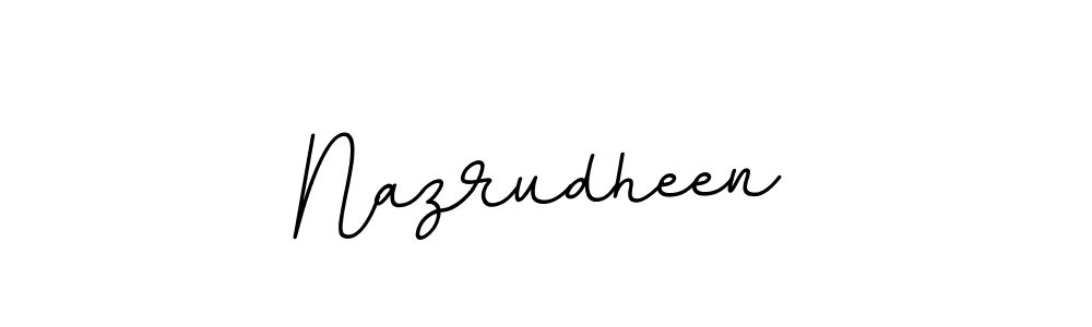 Also we have Nazrudheen name is the best signature style. Create professional handwritten signature collection using BallpointsItalic-DORy9 autograph style. Nazrudheen signature style 11 images and pictures png