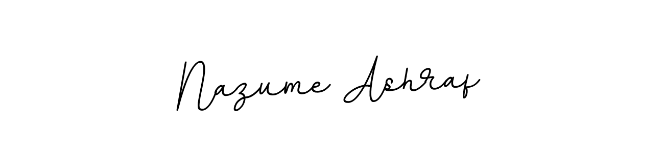 Nazume Ashraf stylish signature style. Best Handwritten Sign (BallpointsItalic-DORy9) for my name. Handwritten Signature Collection Ideas for my name Nazume Ashraf. Nazume Ashraf signature style 11 images and pictures png