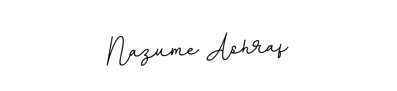 Nazume Ashraf stylish signature style. Best Handwritten Sign (BallpointsItalic-DORy9) for my name. Handwritten Signature Collection Ideas for my name Nazume Ashraf. Nazume Ashraf signature style 11 images and pictures png