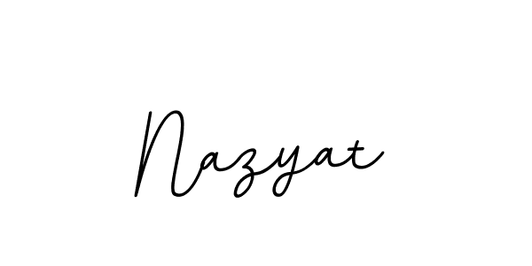 The best way (BallpointsItalic-DORy9) to make a short signature is to pick only two or three words in your name. The name Nazyat include a total of six letters. For converting this name. Nazyat signature style 11 images and pictures png