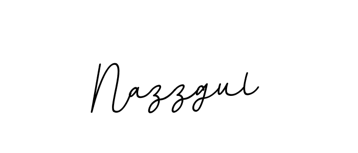 Design your own signature with our free online signature maker. With this signature software, you can create a handwritten (BallpointsItalic-DORy9) signature for name Nazzgul. Nazzgul signature style 11 images and pictures png