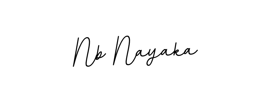 Make a beautiful signature design for name Nb Nayaka. With this signature (BallpointsItalic-DORy9) style, you can create a handwritten signature for free. Nb Nayaka signature style 11 images and pictures png