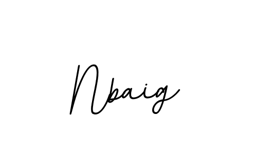 The best way (BallpointsItalic-DORy9) to make a short signature is to pick only two or three words in your name. The name Nbaig include a total of six letters. For converting this name. Nbaig signature style 11 images and pictures png