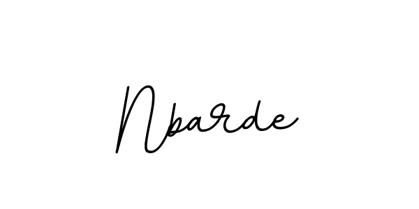 Use a signature maker to create a handwritten signature online. With this signature software, you can design (BallpointsItalic-DORy9) your own signature for name Nbarde. Nbarde signature style 11 images and pictures png