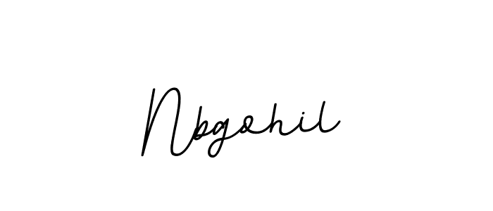 Make a beautiful signature design for name Nbgohil. Use this online signature maker to create a handwritten signature for free. Nbgohil signature style 11 images and pictures png