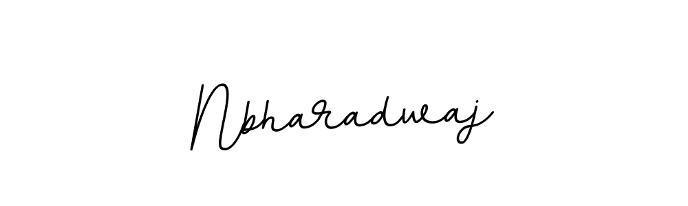 Create a beautiful signature design for name Nbharadwaj. With this signature (BallpointsItalic-DORy9) fonts, you can make a handwritten signature for free. Nbharadwaj signature style 11 images and pictures png