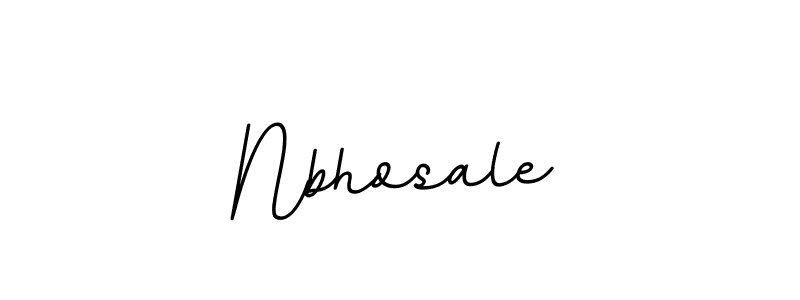 You should practise on your own different ways (BallpointsItalic-DORy9) to write your name (Nbhosale) in signature. don't let someone else do it for you. Nbhosale signature style 11 images and pictures png