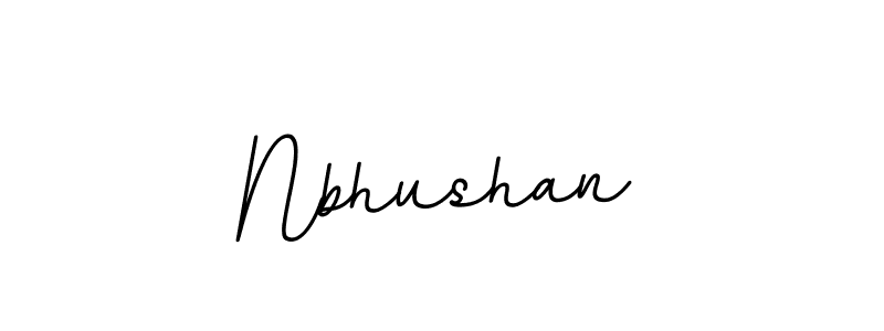 How to make Nbhushan name signature. Use BallpointsItalic-DORy9 style for creating short signs online. This is the latest handwritten sign. Nbhushan signature style 11 images and pictures png