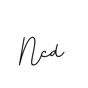 Use a signature maker to create a handwritten signature online. With this signature software, you can design (BallpointsItalic-DORy9) your own signature for name Ncd. Ncd signature style 11 images and pictures png