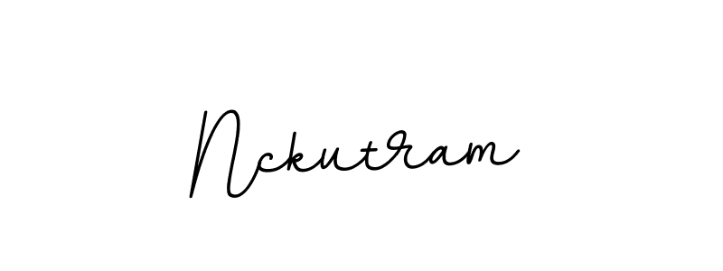 How to make Nckutram name signature. Use BallpointsItalic-DORy9 style for creating short signs online. This is the latest handwritten sign. Nckutram signature style 11 images and pictures png