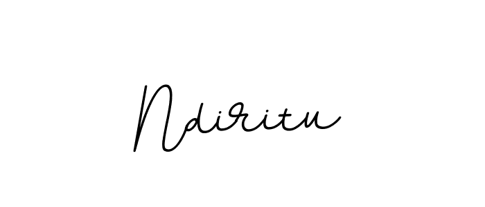 Use a signature maker to create a handwritten signature online. With this signature software, you can design (BallpointsItalic-DORy9) your own signature for name Ndiritu. Ndiritu signature style 11 images and pictures png