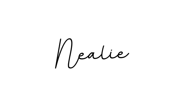 Design your own signature with our free online signature maker. With this signature software, you can create a handwritten (BallpointsItalic-DORy9) signature for name Nealie. Nealie signature style 11 images and pictures png