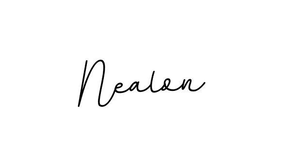 Create a beautiful signature design for name Nealon. With this signature (BallpointsItalic-DORy9) fonts, you can make a handwritten signature for free. Nealon signature style 11 images and pictures png
