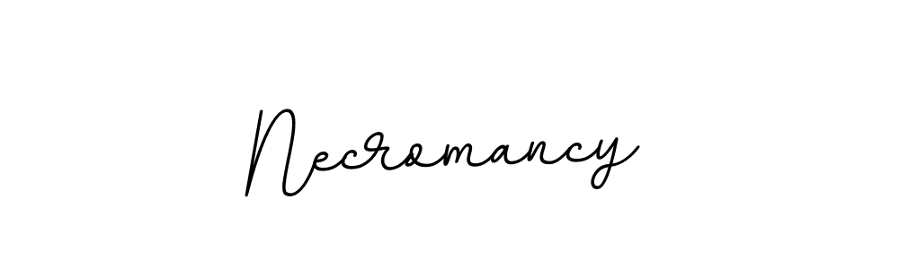 Make a beautiful signature design for name Necromancy. With this signature (BallpointsItalic-DORy9) style, you can create a handwritten signature for free. Necromancy signature style 11 images and pictures png